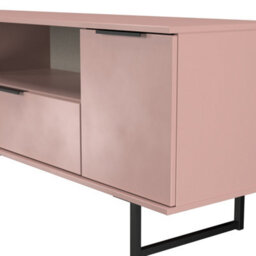 Beijing 2 Door 1 Drawer Wide Tv Unit In Kobe Pink (Ready Assembled) - thumbnail 5