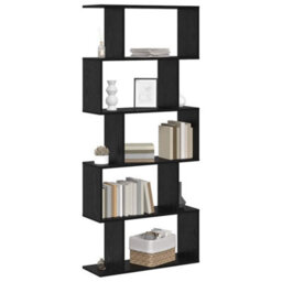 Berkfield Modern Bookcase Brown 70 X 24 X 161Cm Engineered Wood - thumbnail 3
