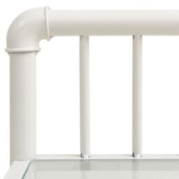 Berkfield Bedside Cabinets 2 Pcs White And Transparent Metal And Glass - thumbnail 6