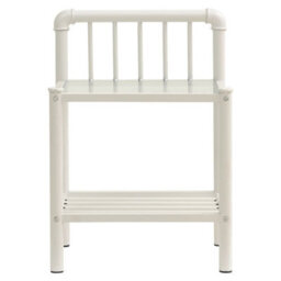 Berkfield Bedside Cabinets 2 Pcs White And Transparent Metal And Glass - thumbnail 3