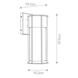 Luminosa Lighting Elstead Camillo 1 Light Medium Outdoor Wall Lantern Painted Natural Brass Ip44 - thumbnail 2