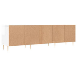 Walplus Tv Cabinet High Gloss White 150X30X44.5 Cm Engineered Wood - thumbnail 8