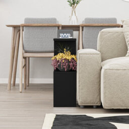 Decortie Homemania Modern Side End Coffee Table Black Multipurpose  H 60Cm 5 Tier - thumbnail 3