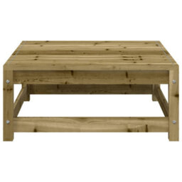 Berkfield Garden Sofa Armless With Footstool Impregnated Wood Pine - thumbnail 8