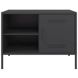 Berkfield Tv Cabinets 2 Pcs Black 68X39X50.5 Cm Steel - thumbnail 7
