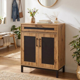 Sideboard Cabinet 2 Door Buffet Cabinet W/ Drawer - thumbnail 5