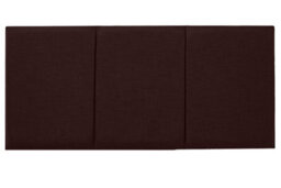 "Slumbre Alton Turin Linen 5Ft Kingsize 20"" Headboard -  Brown"