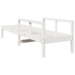 Walplus Sun Lounger White 199.5X62X55 Cm Solid Wood Pine - thumbnail 6