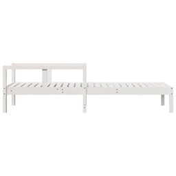 Walplus Sun Lounger White 199.5X62X55 Cm Solid Wood Pine - thumbnail 5