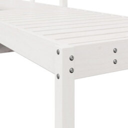 Walplus Sun Lounger White 199.5X62X55 Cm Solid Wood Pine - thumbnail 8