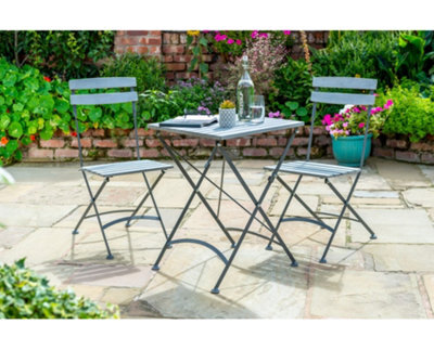 Norfolk Leisure Nofolk Leisure Anada Bistro Set In Grey