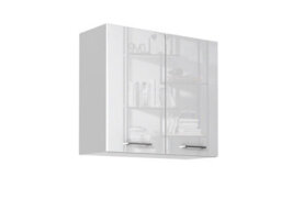 Impact Furniture White Gloss Kitchen Cabinets Set 5 Unit Soft Close Base Wall Modern Kitchenette Storage Cupboards 180Cm Flat Pack Ella - thumbnail 6