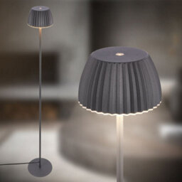 Briloner Led Floor Lamp Free Standing Warm Light Reading Usb-C 8W Dimmer 1240mm Black - thumbnail 3