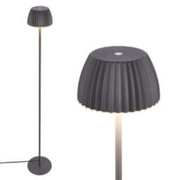 Briloner Led Floor Lamp Free Standing Warm Light Reading Usb-C 8W Dimmer 1240mm Black - thumbnail 1