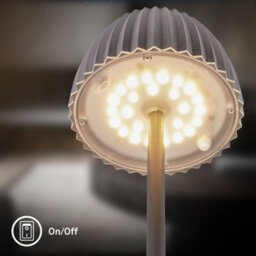 Briloner Led Floor Lamp Free Standing Warm Light Reading Usb-C 8W Dimmer 1240mm Black - thumbnail 6