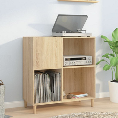 Vidaxl Record Cabinet Sonoma Oak 84.5X38X89 Cm Engineered Wood - image 1