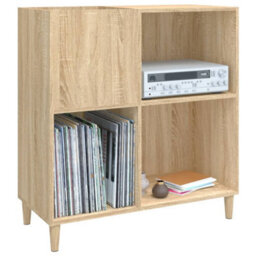 Vidaxl Record Cabinet Sonoma Oak 84.5X38X89 Cm Engineered Wood - thumbnail 4