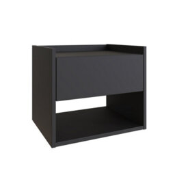 Gfw Harmony Wall Mounted Pair Of Bedside Tables Anthracite - thumbnail 4
