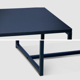Sweeek - Metal Coffee Table With Metal Legs Industrielle Black 100X50X36 Cm - thumbnail 6
