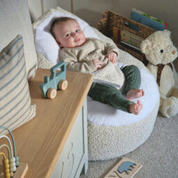 rucomfy Beanbags Rucomfy Snug Gaga Oat Baby Bean Bag - Soft & Supportive Newborn Seat - thumbnail 4