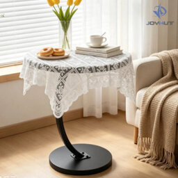 Black  Small C-Shape Sofa Side Table Couch Laptop End Table Coffee Tea Snack Desk Home - thumbnail 1