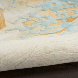 Prismatic Prs36 Sand Blue Wool Rug By Nourison-114Cm X 175Cm - thumbnail 3