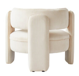 Nordlys Beige Corduroy Chair Modern Design Style Living Room - thumbnail 8