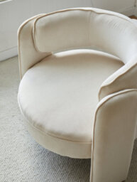 Nordlys Beige Corduroy Chair Modern Design Style Living Room - thumbnail 5
