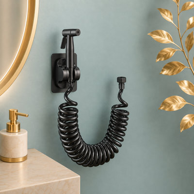 Toilet Sprayer Gun, Handheld Bidet Sprayer, Bathroom Connector Set, Grey - image 1