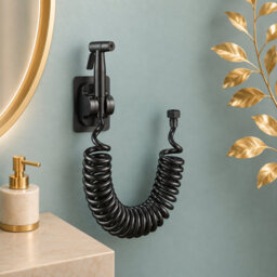 Toilet Sprayer Gun, Handheld Bidet Sprayer, Bathroom Connector Set, Grey - thumbnail 1