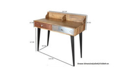Buttercup Farm Sorio Desk/console Table - Wood - L60 X W120 X H90 Cm - thumbnail 5