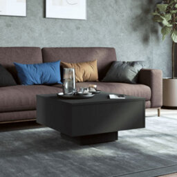 Berkfield Durable Coffee Table Black 60X60X31.5 Cm Engineered Wood - thumbnail 3
