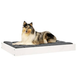 Vidaxl Dog Bed White 91,5X64X9 Cm Solid Wood Pine - thumbnail 6
