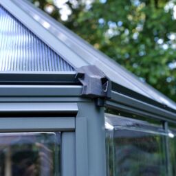 Palram - Canopia Oasis™ 8X6 Ft Grey Polycarbonate (Pc) Hexagonal Greenhouse - thumbnail 6