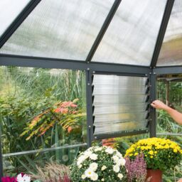 Palram - Canopia Oasis™ 8X6 Ft Grey Polycarbonate (Pc) Hexagonal Greenhouse - thumbnail 3