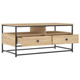 Berkfield Durable Coffee Table Sonoma Oak 100X51X45 Cm Engineered Wood - thumbnail 5