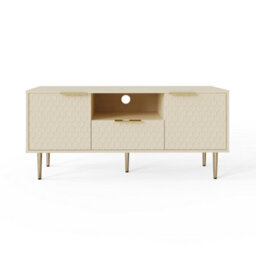 Azariah Tv Unit Glam Living Room Media Cabinet With Storage And Stylish Design - thumbnail 5