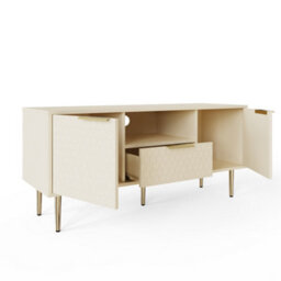 Azariah Tv Unit Glam Living Room Media Cabinet With Storage And Stylish Design - thumbnail 4