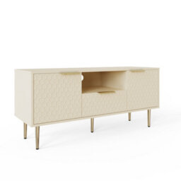 Azariah Tv Unit Glam Living Room Media Cabinet With Storage And Stylish Design - thumbnail 3