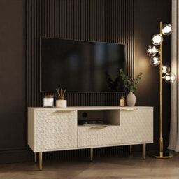 Azariah Tv Unit Glam Living Room Media Cabinet With Storage And Stylish Design - thumbnail 2