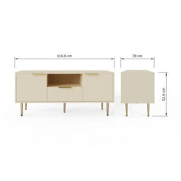 Azariah Tv Unit Glam Living Room Media Cabinet With Storage And Stylish Design - thumbnail 8