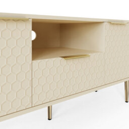 Azariah Tv Unit Glam Living Room Media Cabinet With Storage And Stylish Design - thumbnail 6