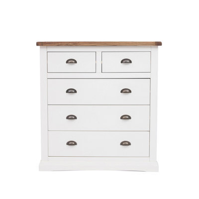 Cabinet Bits Cosenza 5 Drawer Chest Of Drawers Brass Cup Handle - image 1