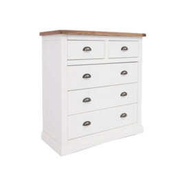 Cabinet Bits Cosenza 5 Drawer Chest Of Drawers Brass Cup Handle - thumbnail 2