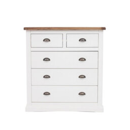 Cabinet Bits Cosenza 5 Drawer Chest Of Drawers Brass Cup Handle - thumbnail 1