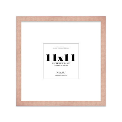 "11X11"" Bronze Picture Frame - 11X11"" Square Frame With 8X8"" Mount For 11X11""/8X8"" Pictures Art Deco Style Room Decor, 1 Pack" - image 1