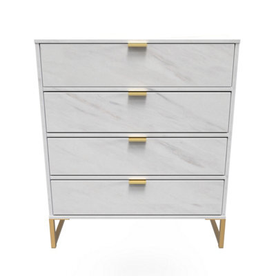 Tamworth 4 Drawer Chest Of Drawers In Marble (Ready Assembled) - image 1
