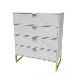Tamworth 4 Drawer Chest Of Drawers In Marble (Ready Assembled) - thumbnail 3