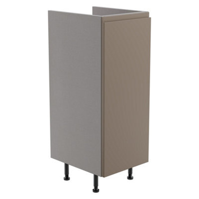 Westport Matt Stone Grey Modern Freestanding Bathroom & Wet Room Base Unit (W)295mm (H)820mm - image 1
