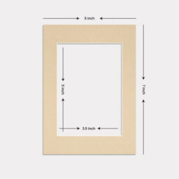 Ak Frames 7X5 Ivory Picture Mounts To Fit 5X3.5 Aperture Size - Mount Board Only (No Frame Included) - thumbnail 3